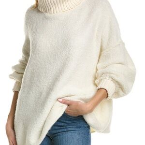 Free people oversized Milo tunic sweater in evening cream